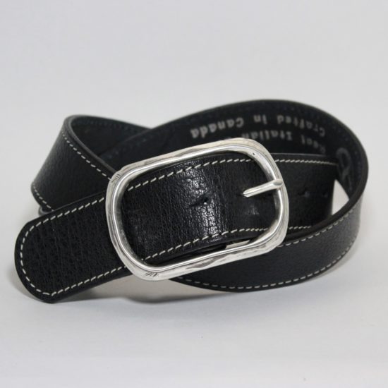 Leather Belt - Jean / Black