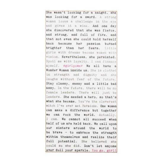 Cedar Mountain - Typewriter Sign / Girl Power