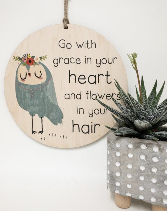 Urban Nest Wall Plaque - Go with Grace