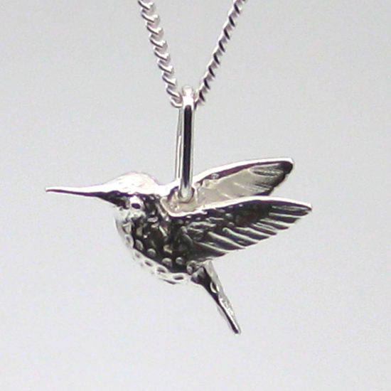 Anna s Hummingbird silver necklace copy 1 image