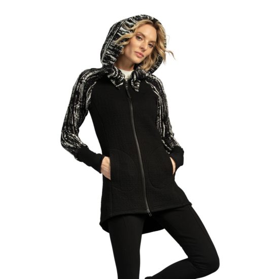 Maggie Coat Icicle Black Ivory image