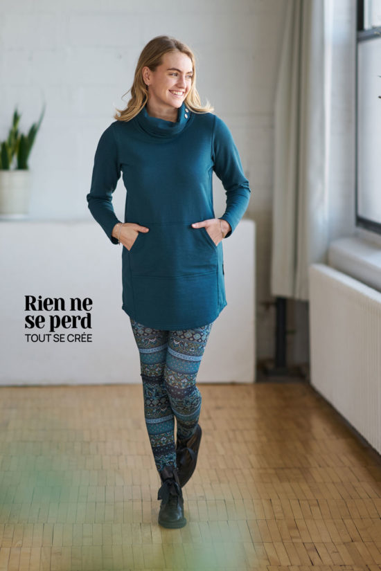 Tunique magma sarcelle legging beryl sarcelle de Rien ne se perd tout se cree image