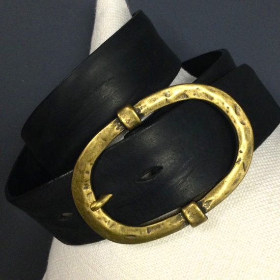 Leather Belt - Jean / Washed Black