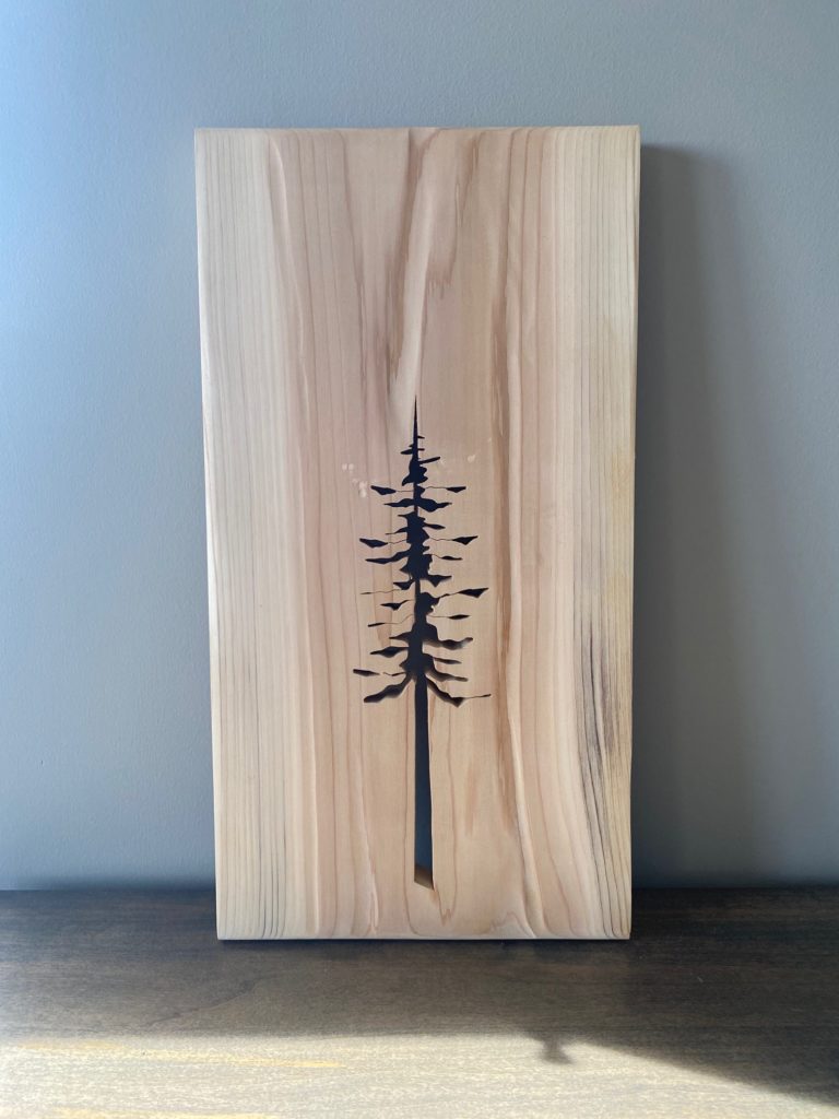 Kimberley Francis Cedar Carving/Light Wood Single Tree Curiosities
