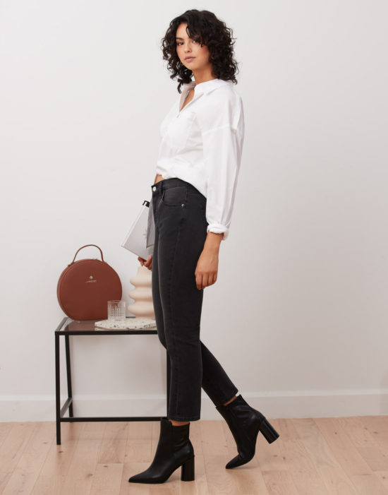 Yoga Jeans - Emily/Slim/Classic Rise/Washed Black - Image 2