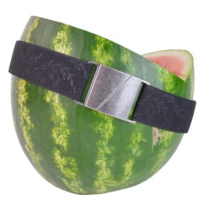 Seva black leaf belt image Made in Canada