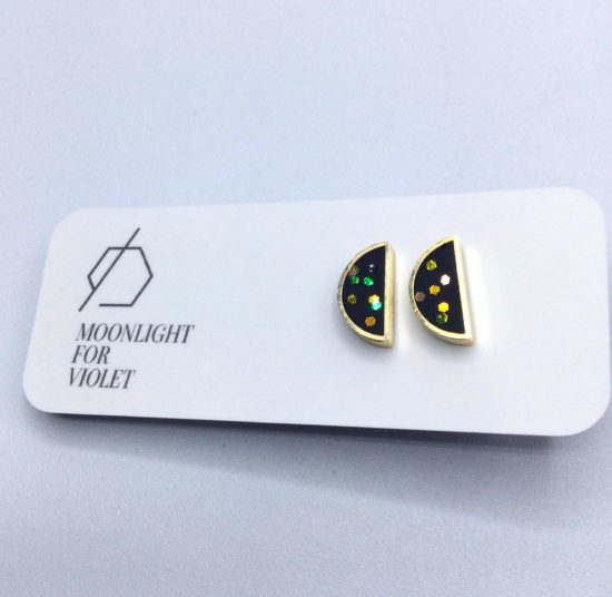 Moonlight for Violet - Studs/Half Moon - Image 4