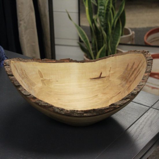 Simply Rooted - Bowl/Red Maple/Live Edge 16"