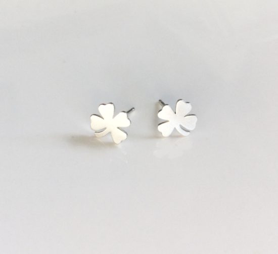 Argent Whimsy - Earrings /Studs - Clover