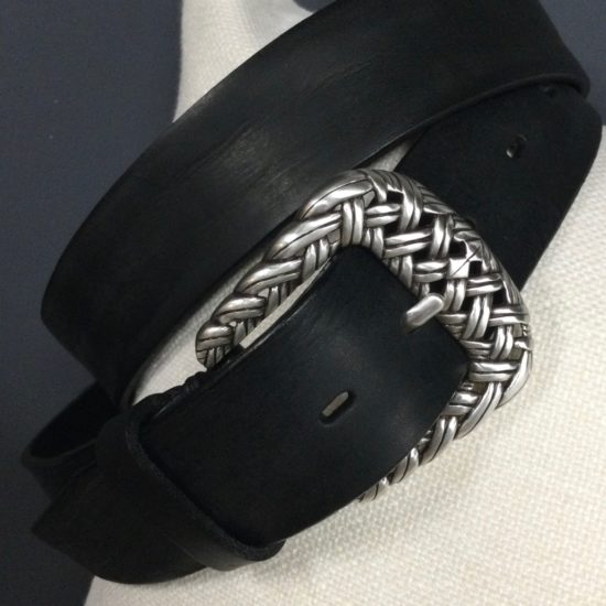 Leather Belt - Jean / Western Weave Buckle
