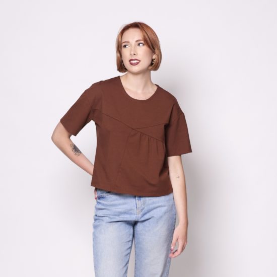 Tangente - Clara Top - Tobacco