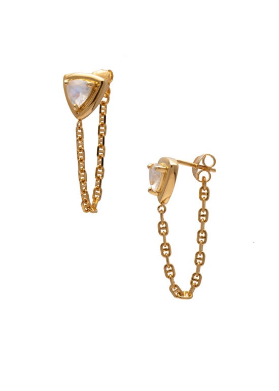 Sarah Mulder - Earrings / Trillion Moonstone