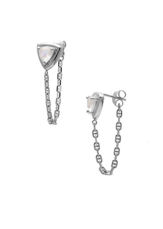 Sarah Mulder - Earrings / Trillion Moonstone - Image 2