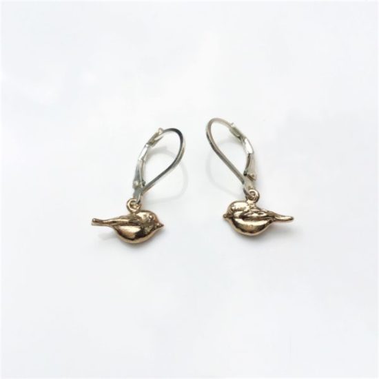 Joanna Lovett - Earrings / Chickadee - Bronze