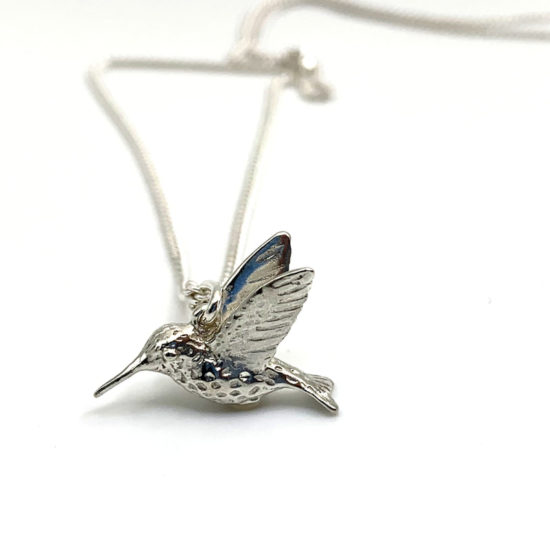Joanna Lovett - Necklace / Hummingbird - Silver
