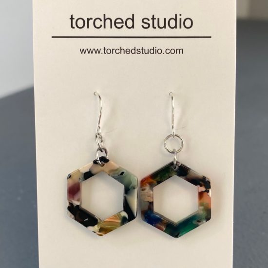 Torched Studio - Earrings/Hexagon