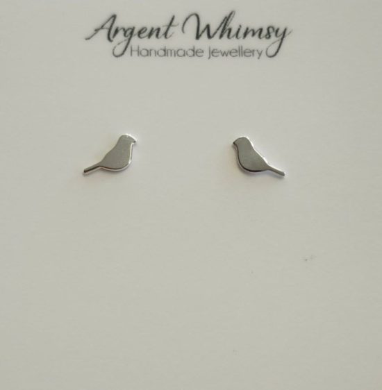 Argent Whimsy - Earrings / Studs​ - Bird