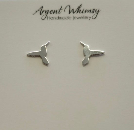 Argent Whimsy  - Earrings / Studs ​- Hummingbird