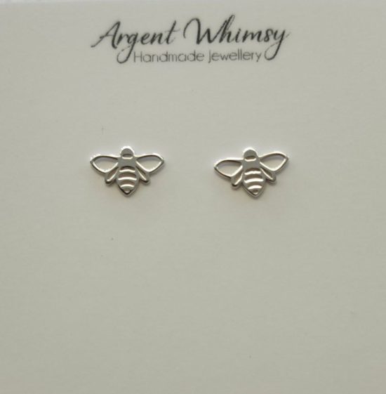 Argent Whimsy - Earrings / Studs - Bee
