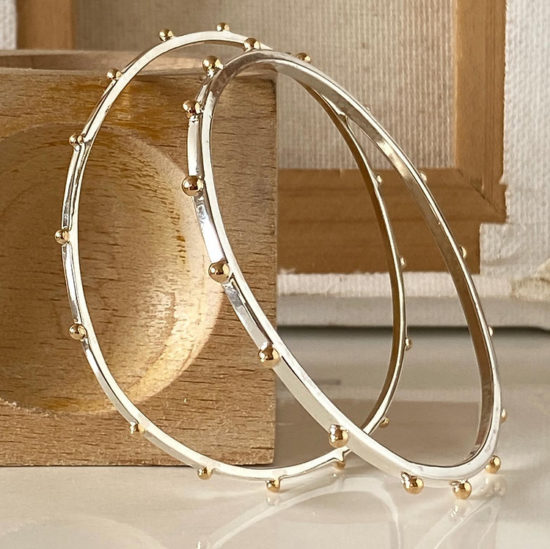 Joy Annett - Bangle/ Flourishing Brass Bud
