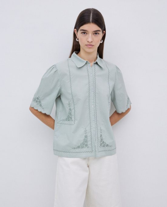 Yerse - Shirt / Greyish Green