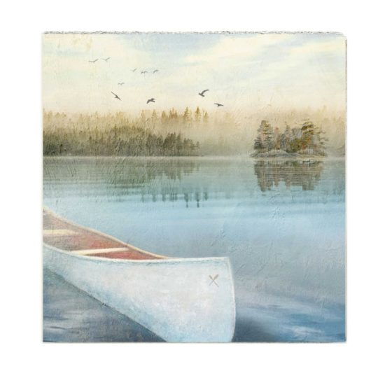 Cedar Mountain - Art Block / Canoe (Blue)