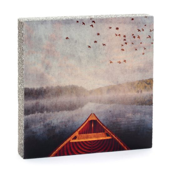 Cedar Mountain - Art Block / Canoe (Red)