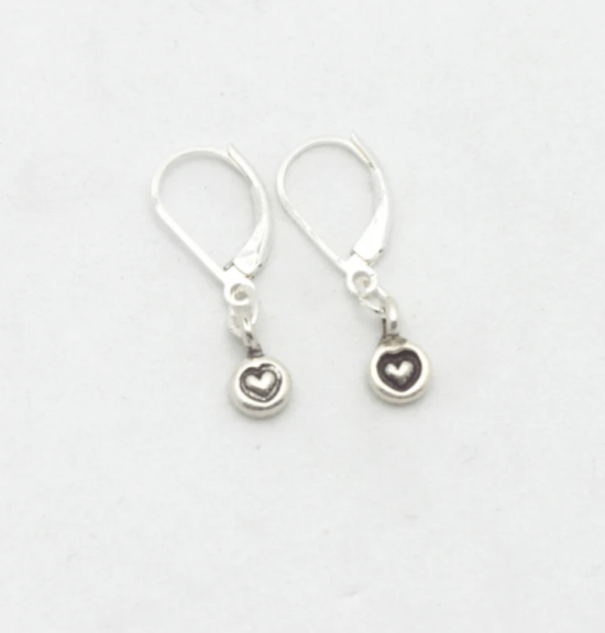 Orange Avocado - Earrings / Tiny Heart