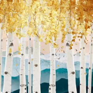 gold birch marble coaster 111832 image Made in Canada