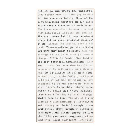 Cedar Mountain - Typewriter Sign / Let it go