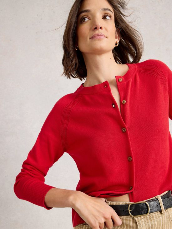 White Stuff - Top / Lulu Cardi (MID RED)