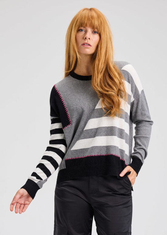 Zaket and Plover - ZP7531U / Handwork Stripe Sweater