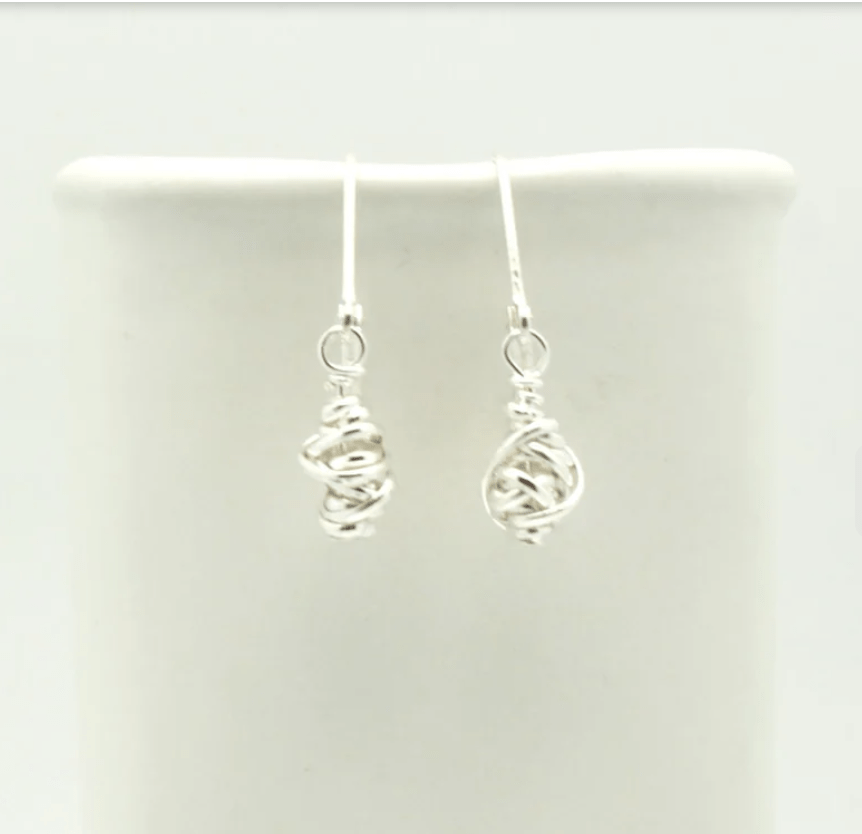 Orange Avocado - Earrings / HERA COLLECTION - Silver Wrap | Curiosities Gift Shop | Orange Avocado - Earrings / HERA COLLECTION - Silver Wrap