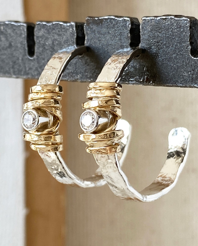 Joy Annett - Earrings / Sparkle Hoop Medium | Curiosities Gift Shop | Joy Annett - Earrings / Sparkle Hoop Medium