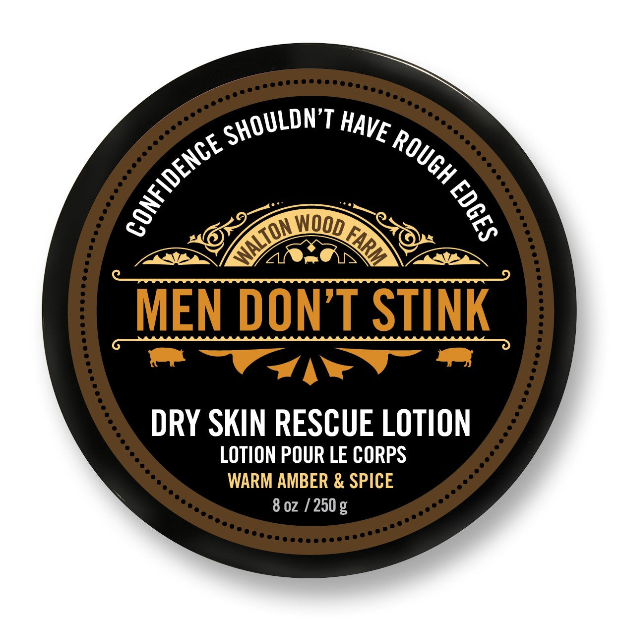 Walton Wood Farm - Men Don't Stink / Dry Skin Lotion | Curiosities Gift Shop | Walton Wood Farm - Men Don't Stink / Dry Skin Lotion