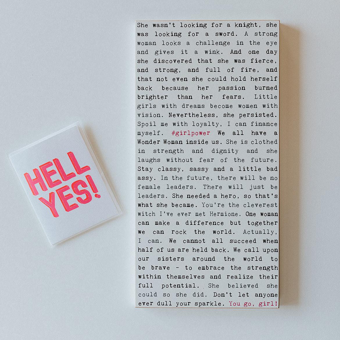 Cedar Mountain - Typewriter Sign / Girl Power | Curiosities Gift Shop | Cedar Mountain - Typewriter Sign / Girl Power