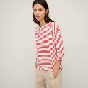 Yerse - Top / Stripe Ecru Tee