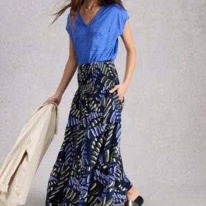 White Stuff - Skirt / MARISSA JERSEY MAXI SKIRT (NAVY PR)