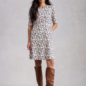 White Stuff - Dress / OLIVIA JERSEY (Blue PR)