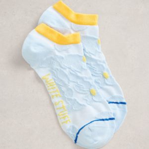 White Stuff - Socks / Textured Floral Trainer