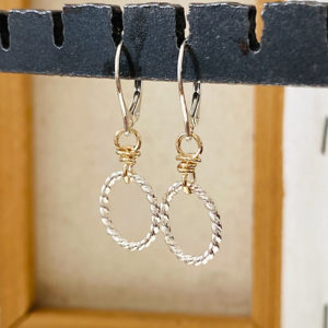 Joy Annett - Earrings / Twist Circle TT Lever Back