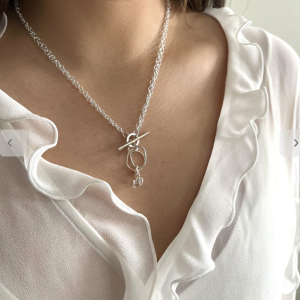 Orange Avocado - Necklace / ENTWINED COLLECTION- Herkimer Diamond