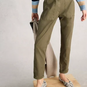 White Stuff - Pant / Twister Chino Trouser ( Khaki Green)