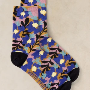 White Stuff - Socks / ALL OVER FLORAL ANKLE (Blue Mlt)
