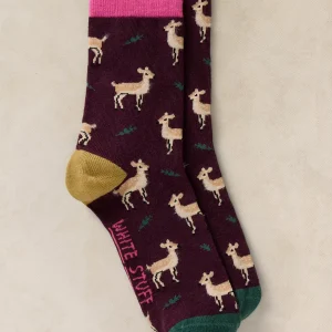 White Stuff - Socks / OH DEER ANKLE (DK Plum)