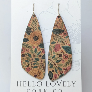 Hello Lovely Cork - Earrings / Large Wing