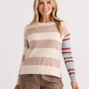 Zaket and Plover - Sweater / Bold Stripe (WAXPAPER)