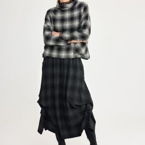 Luukaa - Top / Plaid Ecru 26K1139