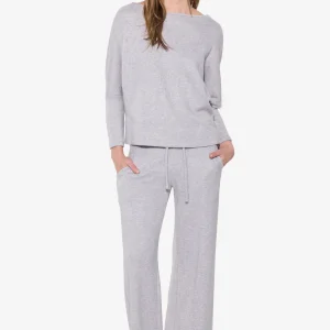 Curiosities Gift Shop - Jewellery, Clothing, Gifts & More! | Curiosities Gift Shop | Made in Canada Brenda Beddome - Pants / Cozy Drawstring Wide Leg (Grey Mix)