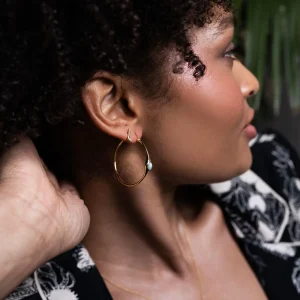 Sarah Mulder - Earrings / Lenny 38mm Amazonite